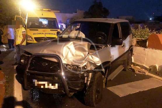  Tres lesionados en un choque frontal de dos vehículos en el Valle de los Nueve (Foto TA)